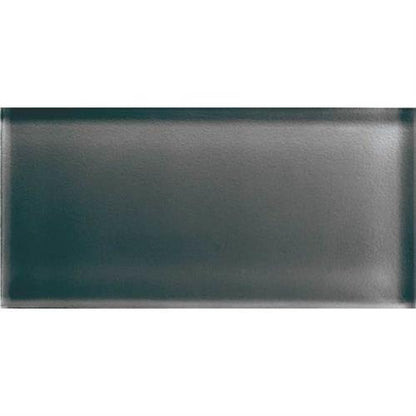Color Appeal in Charcoal Gray 3x6 Glass Tile