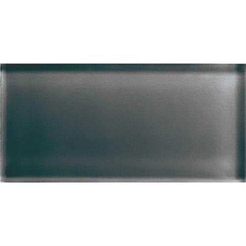 Color Appeal in Charcoal Gray 3x6 Glass Tile