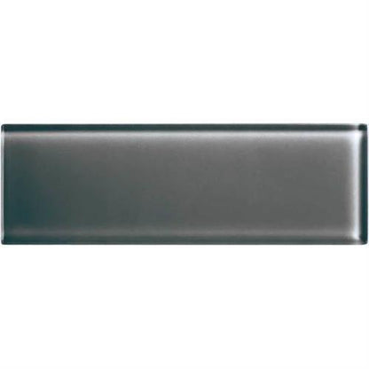 Color Appeal in Charcoal Gray 4x12 Glass Tile