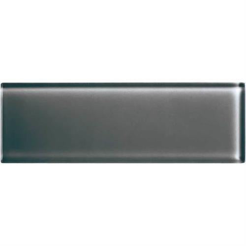 Color Appeal in Charcoal Gray 4x12 Glass Tile