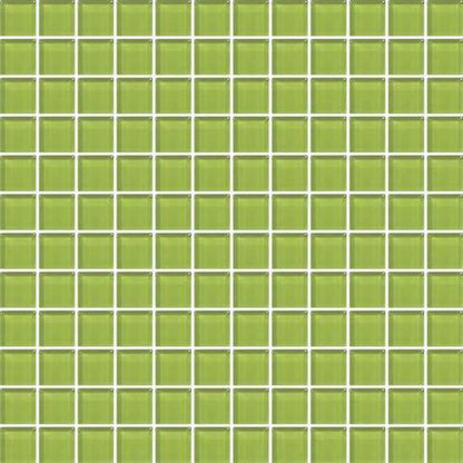 Color Appeal in Lime Green 1x1 Mosaic Glass Tile