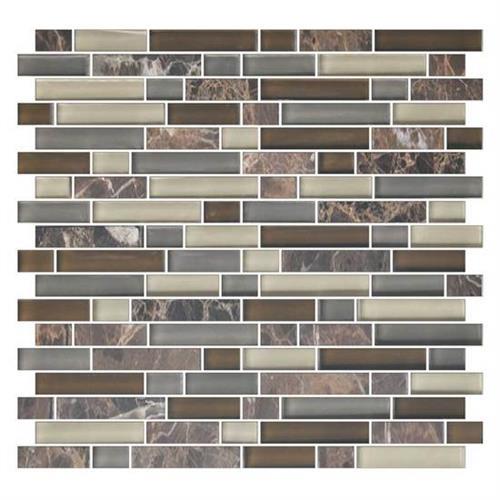 Color Appeal in Tortoise Shell Blend Glass Tile
