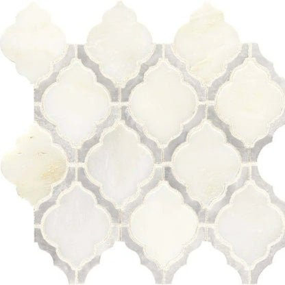 Candora in Vestal White Bln Arabesque Natural Stone
