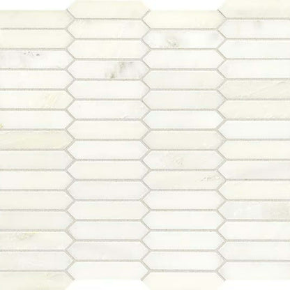 Candora in Vestal White Linear Hexagon Natural Stone