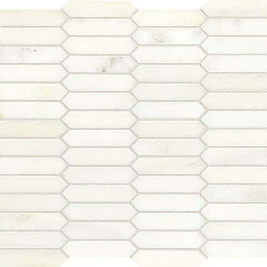 Candora in Vestal White Linear Hexagon Natural Stone