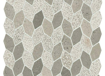 Candora in Demure Gray Linear Hexagon