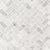 Carrara White in Carrara White - 1x2 Herringbone Natural Stone