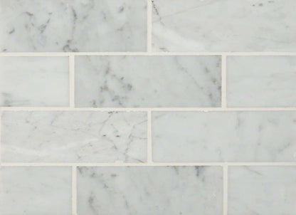 Carrara White in Carrara White - Subway 3x6