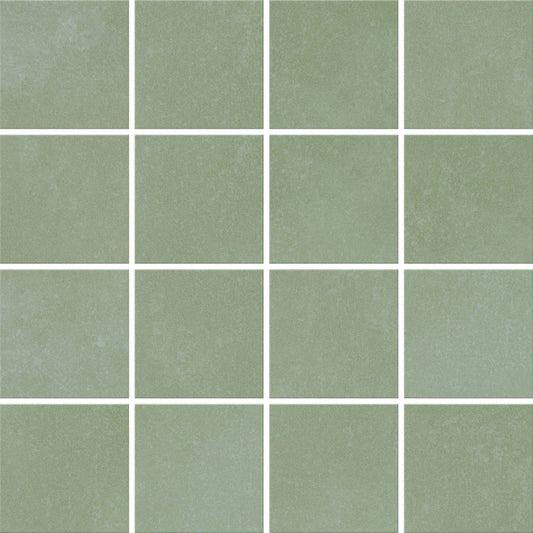 Color Blox 2.0 in Spring Sage Mosaic 3"x3" Tile