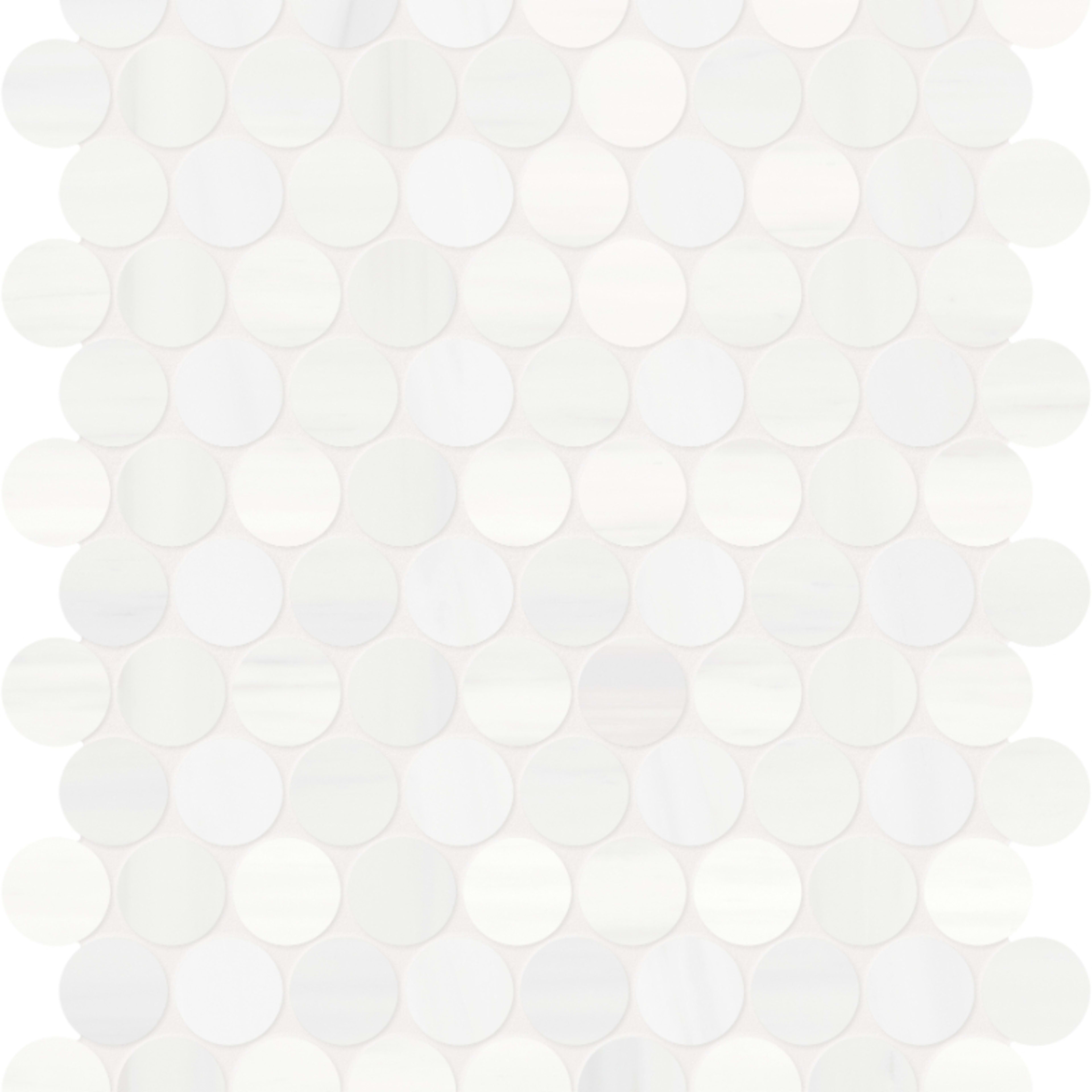 Cosmo Lumino in Penny Round Mosaic Honed Natural Stone