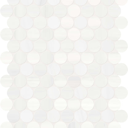 Cosmo Lumino in Penny Round Mosaic Honed Natural Stone