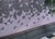Cursive in Iris Mosaic 2"x4" Demilune