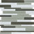Debut in Contrast Random Strip Mosaic Glass Tile