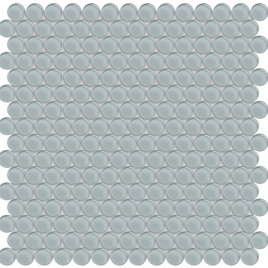 Debut in Cliff Penny Round Glass Tile