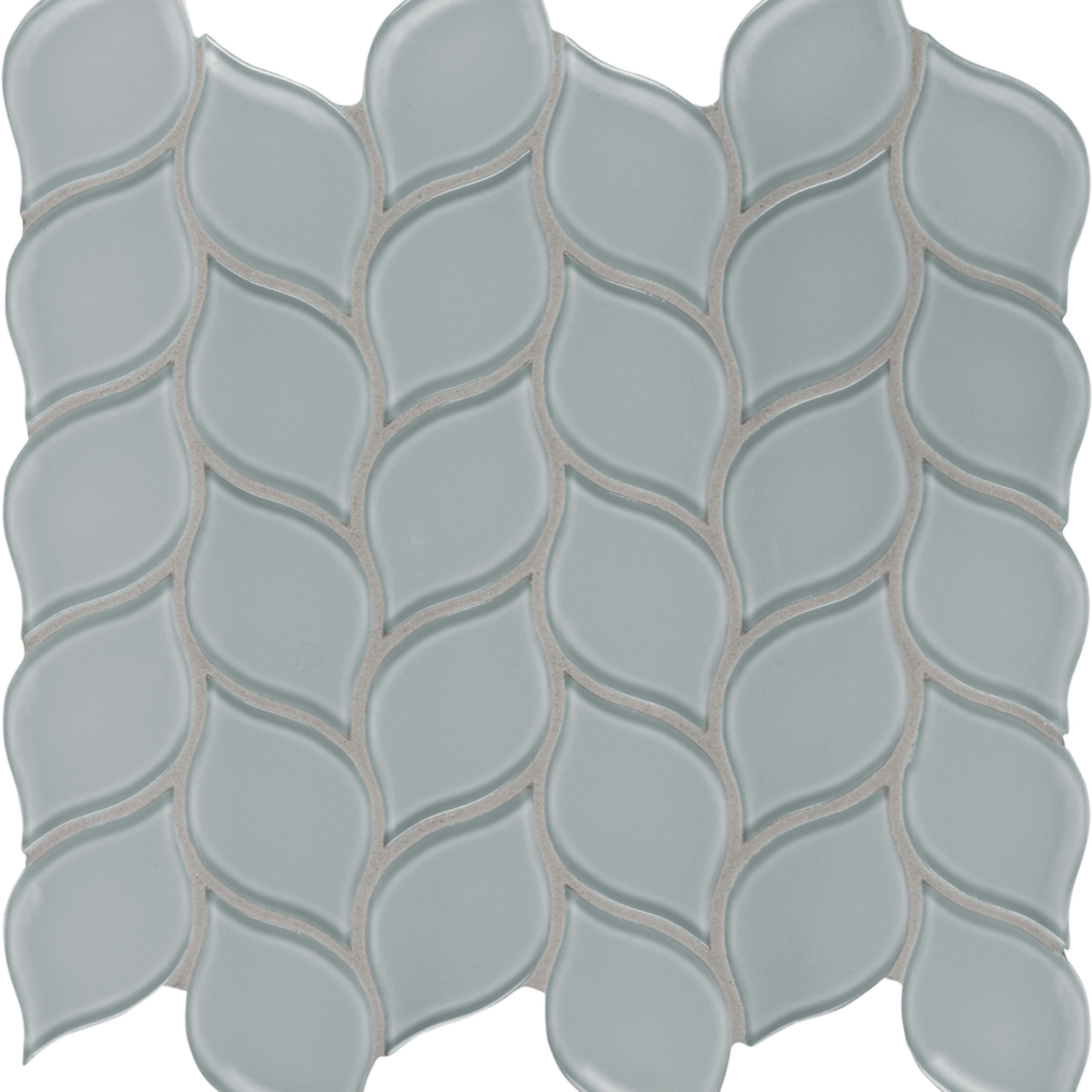 Debut in Cliff Petal Glass Tile