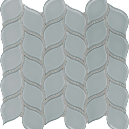 Debut in Cliff Petal Glass Tile