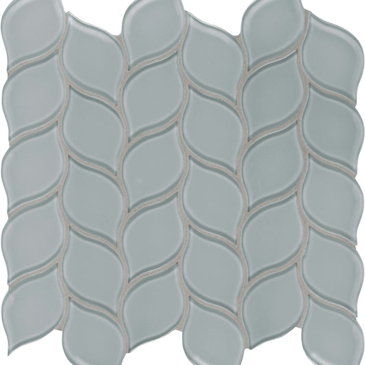 Debut in Cliff Petal Glass Tile
