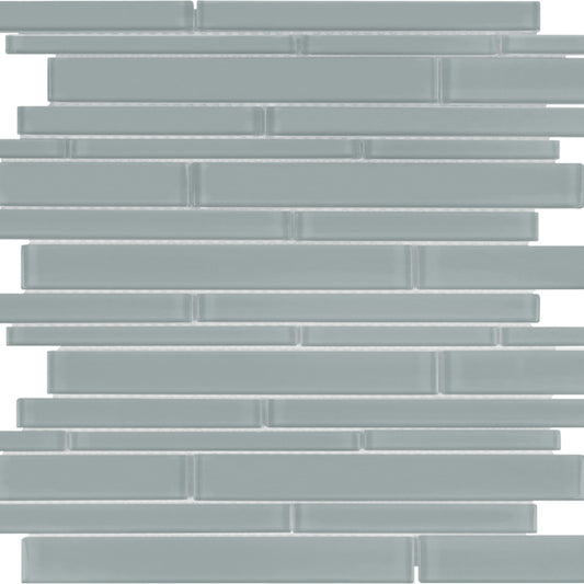 Debut in Cliff Random Strip Glass Tile