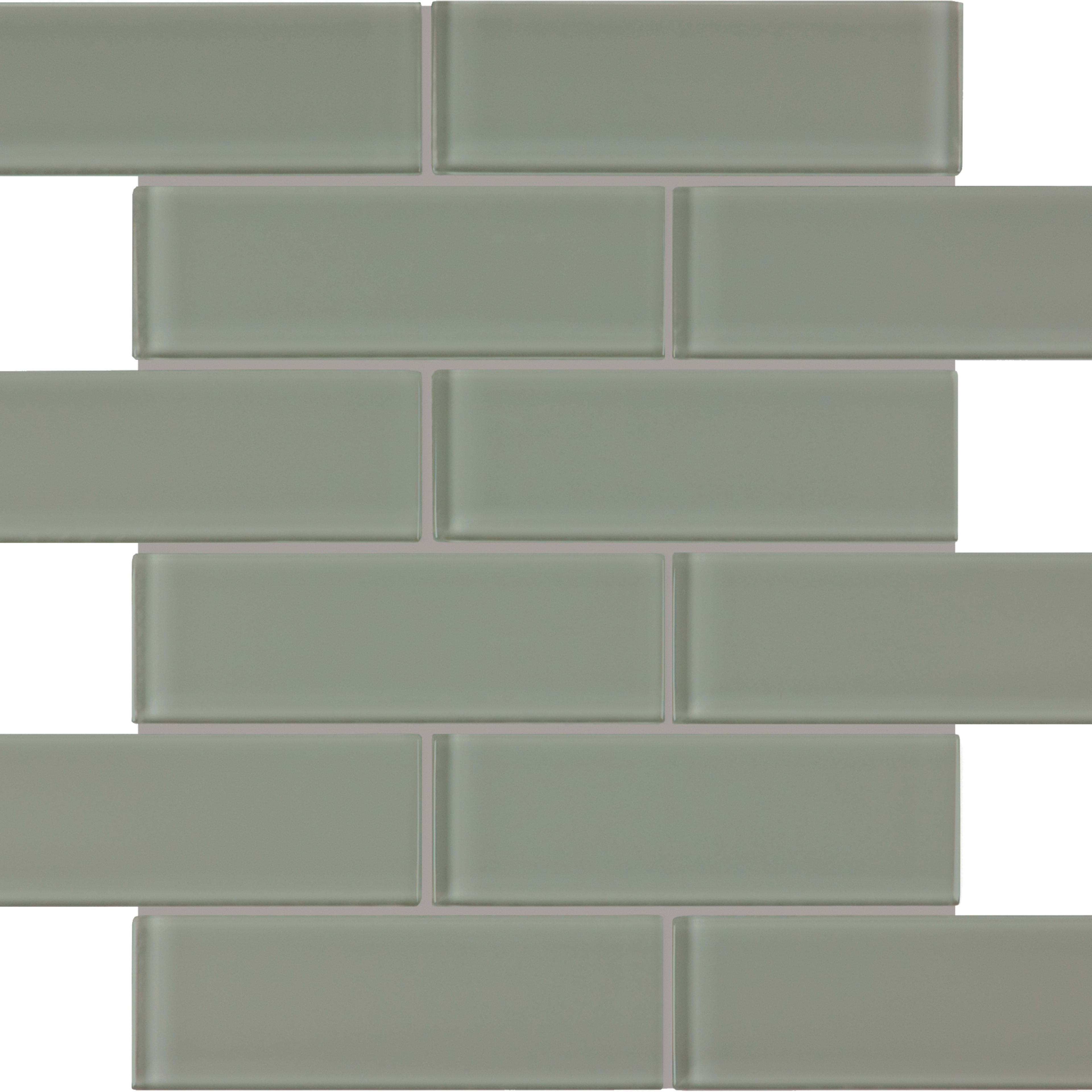 Debut in Clay Brick Glass Tile
