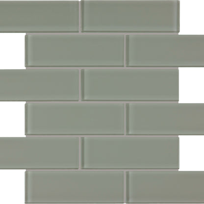 Debut in Clay Brick Glass Tile