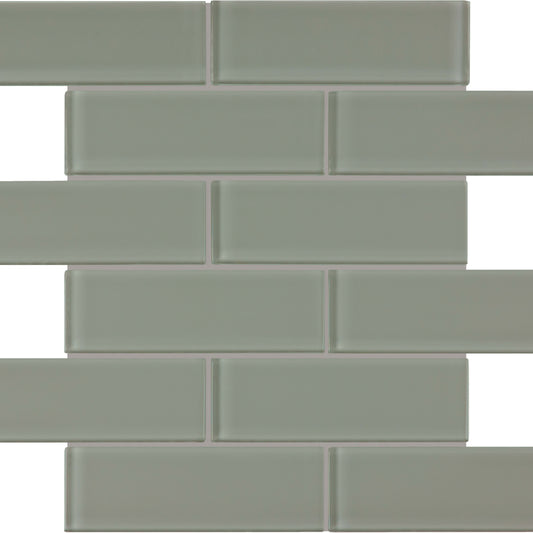 Debut in Clay Brick Glass Tile