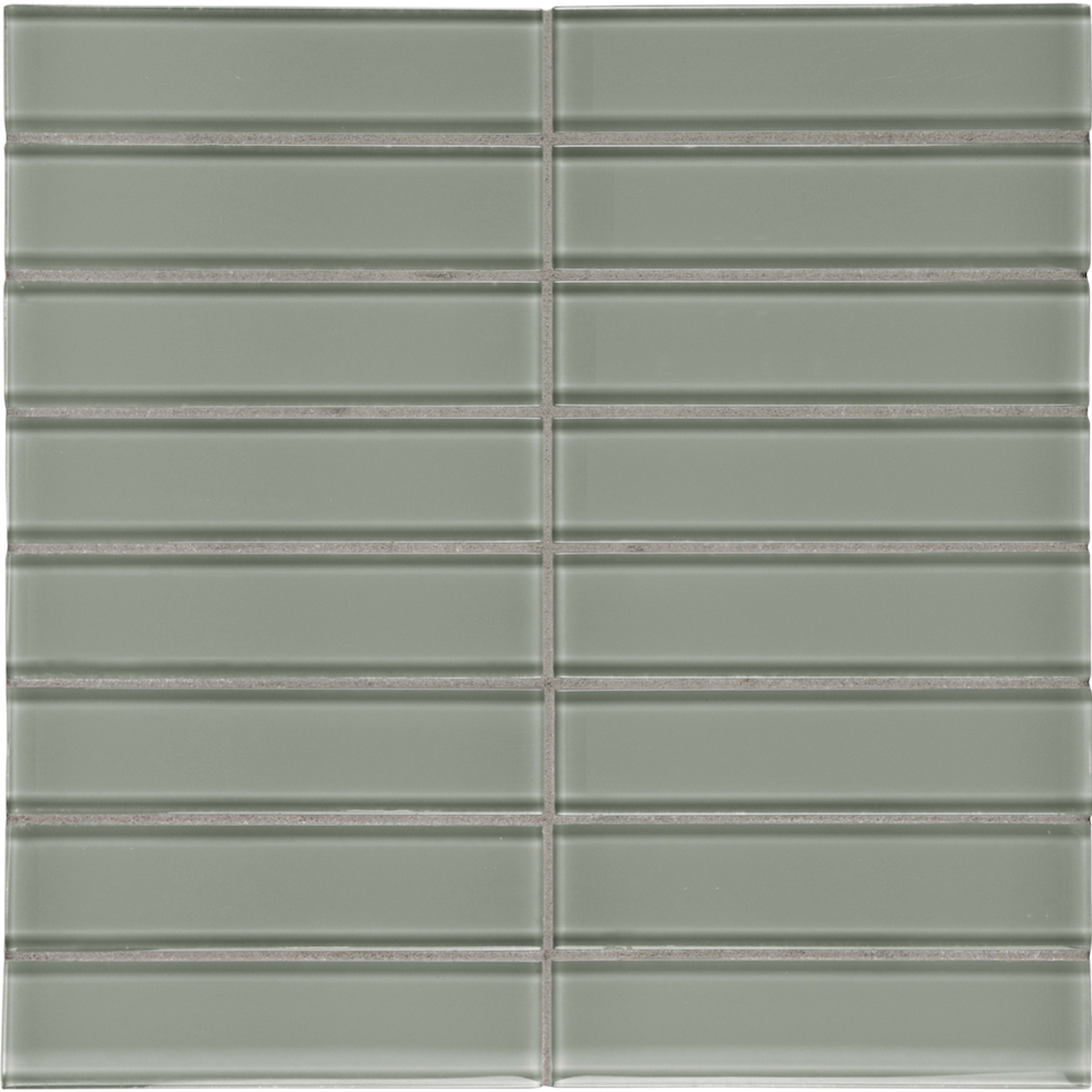 Debut in Clay Stacked Mosaic Glass Tile