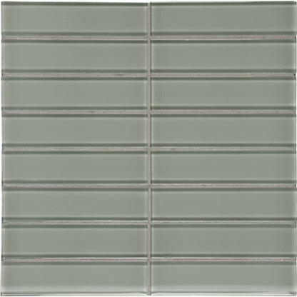 Debut in Clay Stacked Mosaic Glass Tile