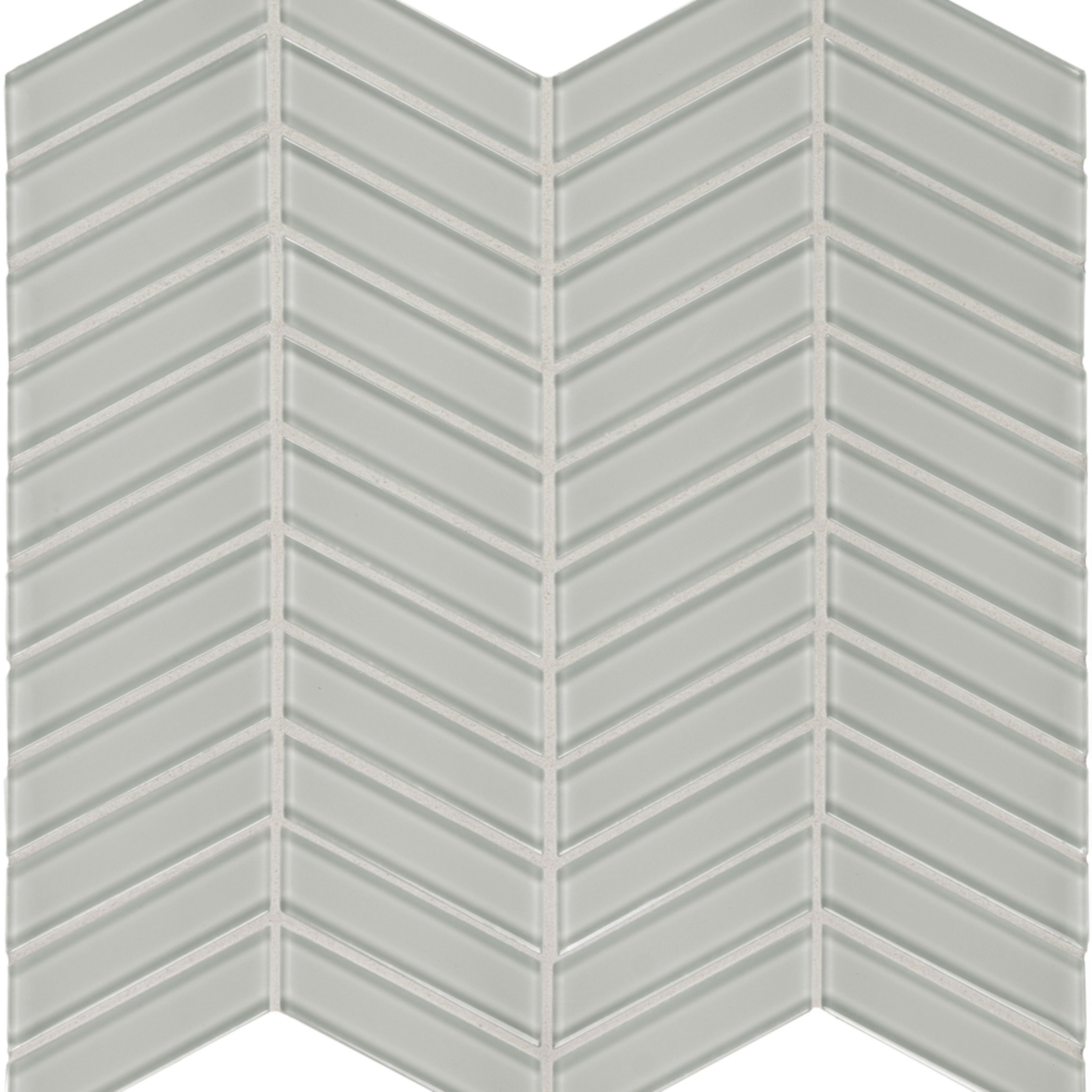 Debut in Dew Chevron Glass Tile