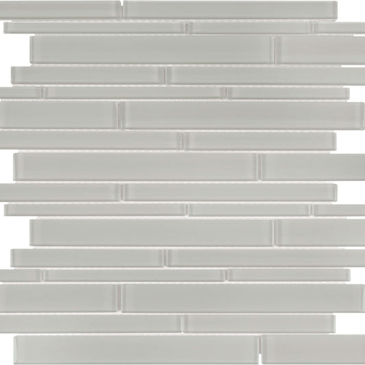 Debut in Dew Random Strip Glass Tile