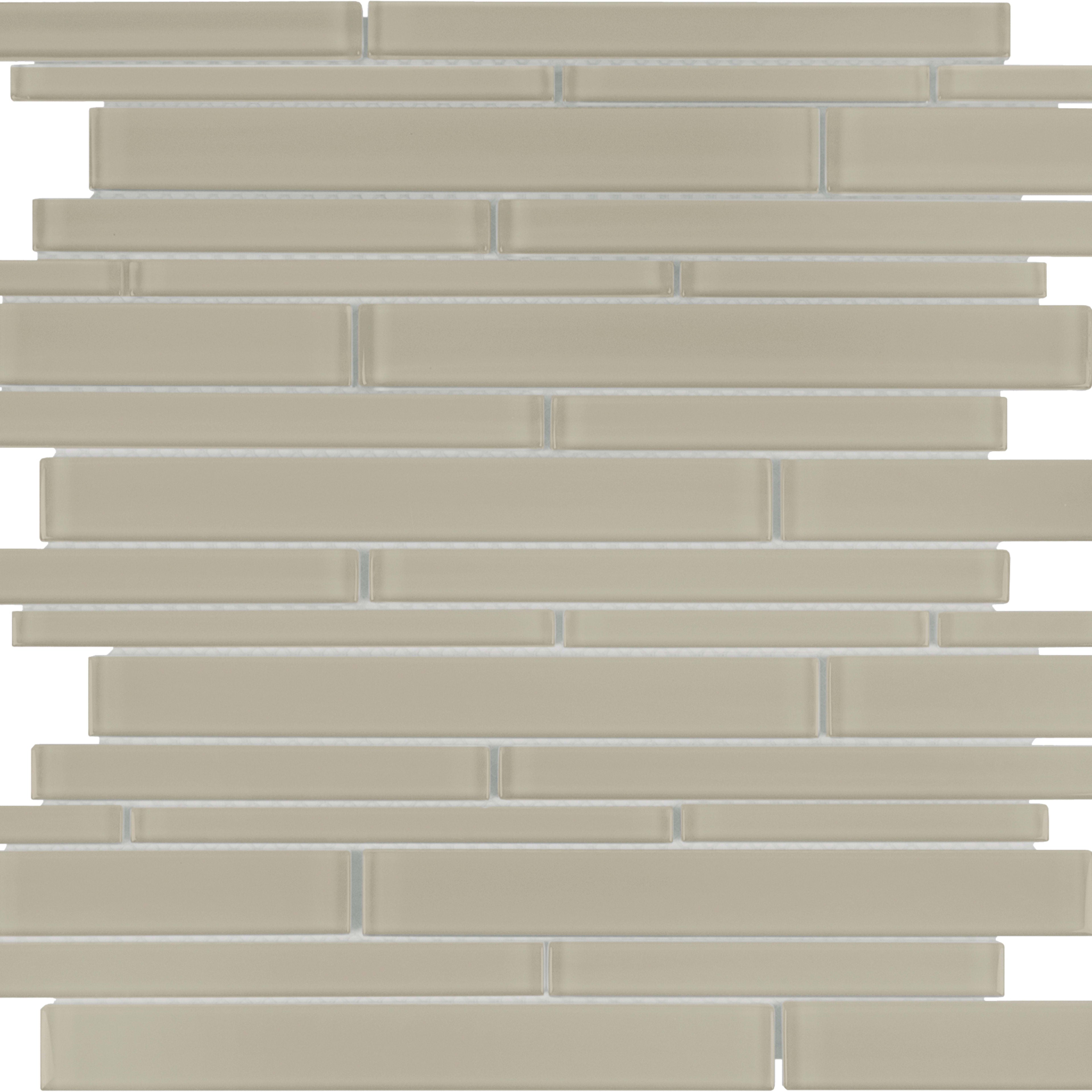 Debut in Foundation Random Strip Glass Tile