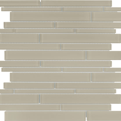 Debut in Foundation Random Strip Glass Tile
