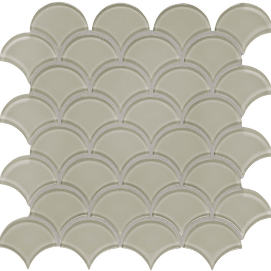 Debut in Foundation Scallop Glass Tile