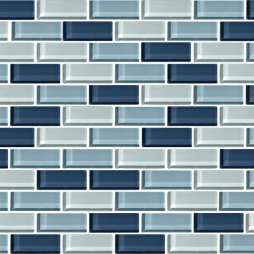 Color Wave - Brick Joint in Winter Blues