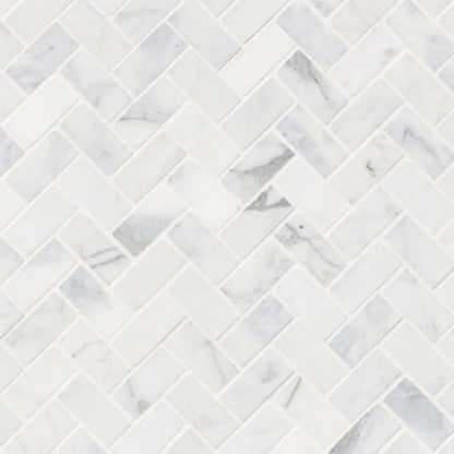 Calacatta Cressa in Calacatta Cressa Herringbone Honed Natural Stone