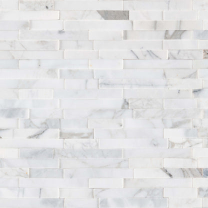 Calacatta Cressa in Calacatta Cressa Interlocking 3d Peel And Stick Natural Stone