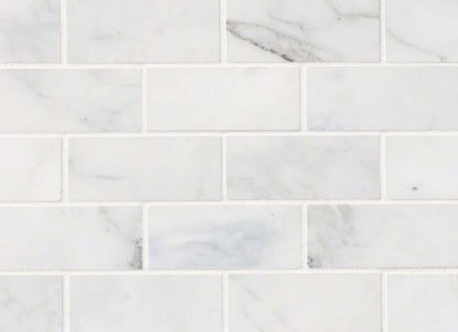 Calacatta Cressa in Calacatta Cressa White Subway Tile 2x4