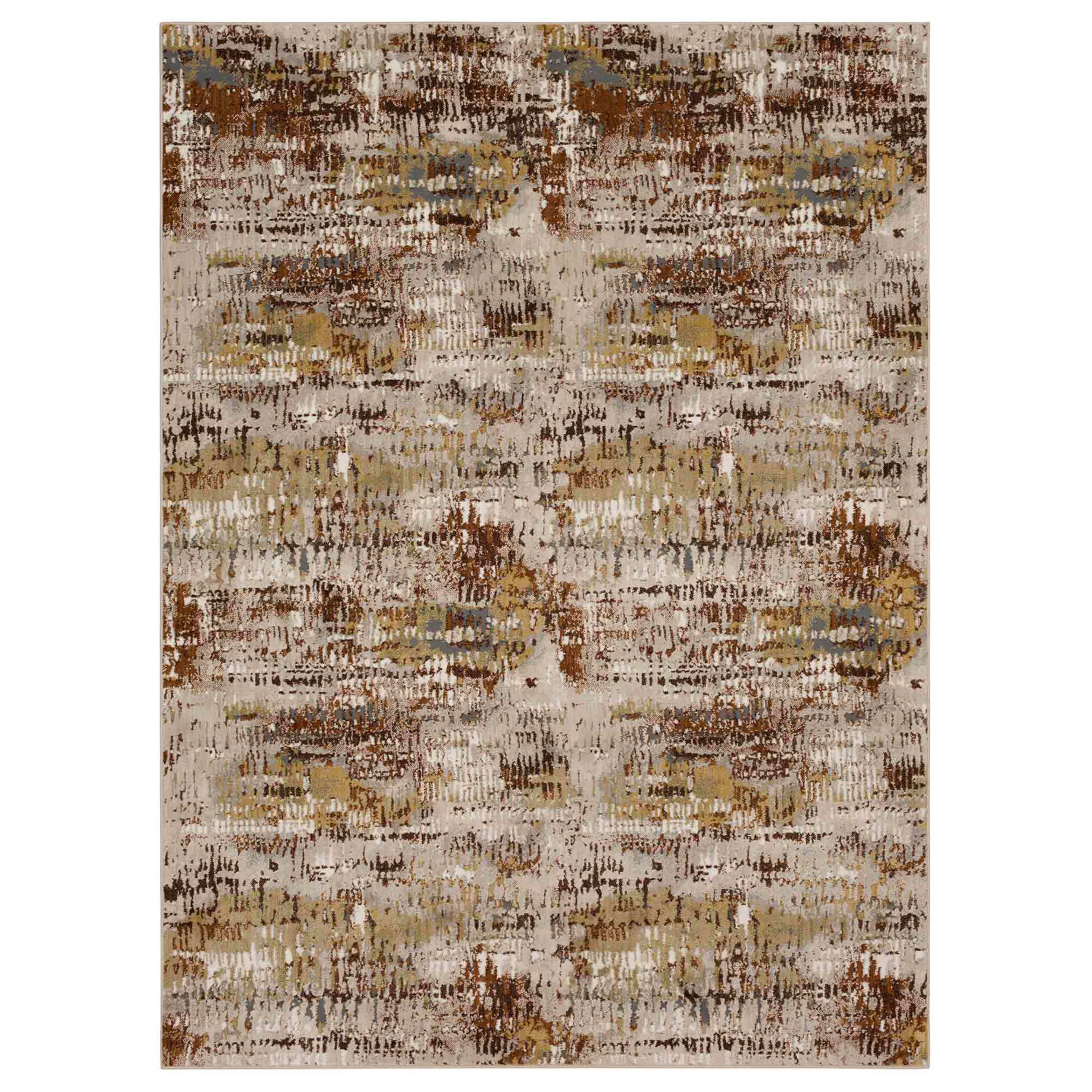 Caliente Rust in Rust 5'3"x7'10" Area Rugs