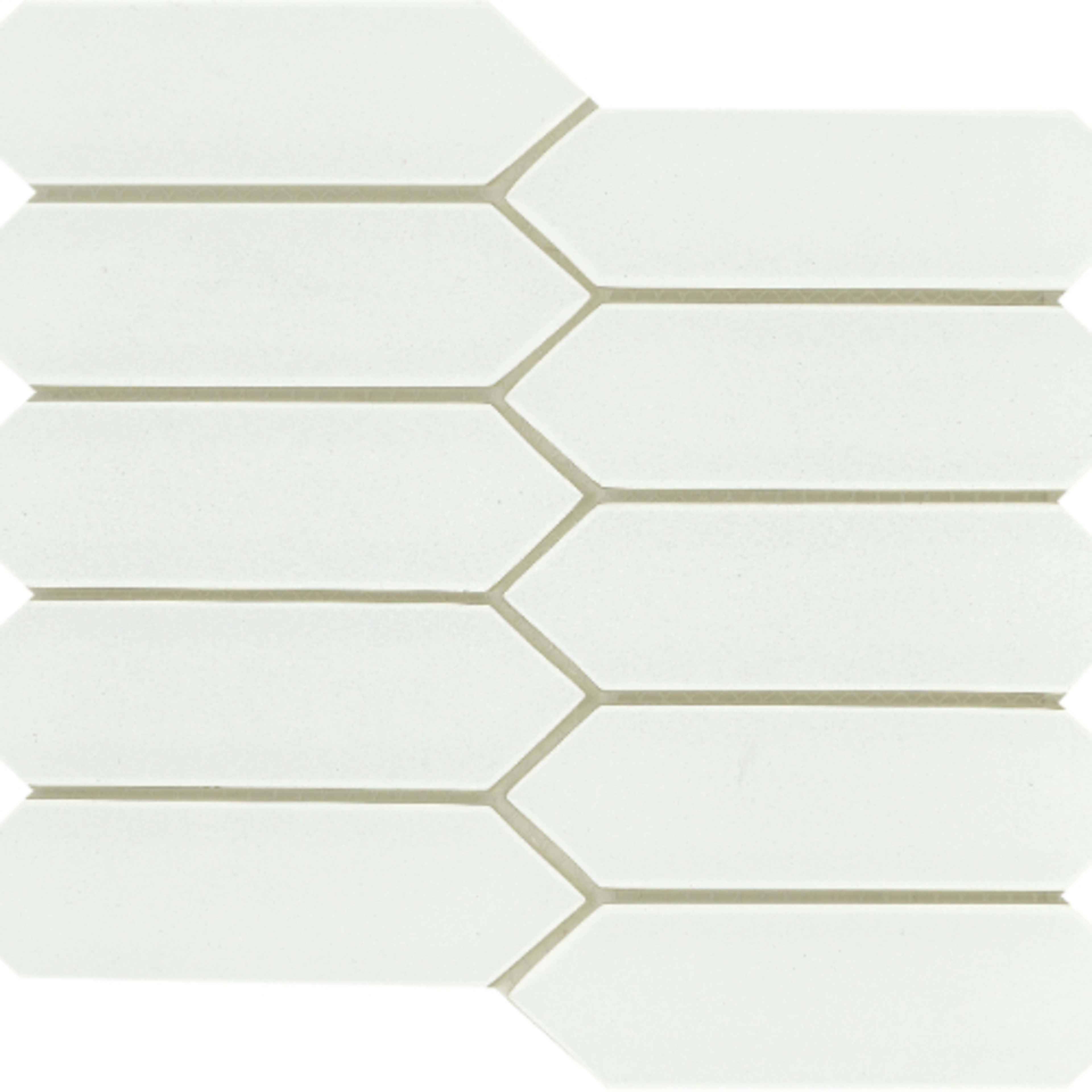 Concept in White Picket Glass Tile