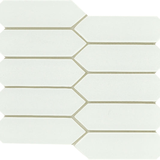 Concept in White Picket Glass Tile