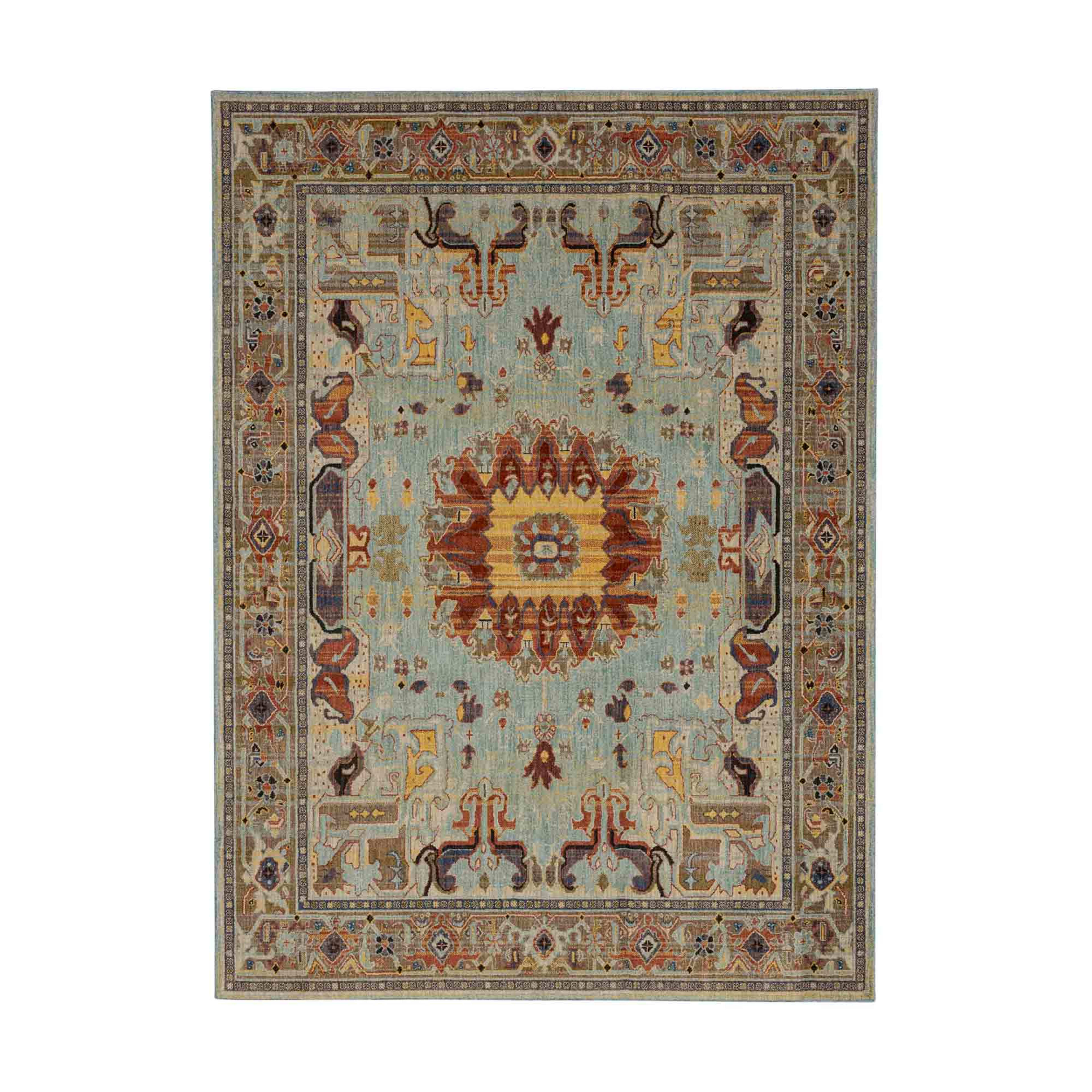 Covetous Blue in Blue 8'X11' Area Rugs