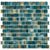 Splash in Neptune Emerald 1×1 Glass Tile
