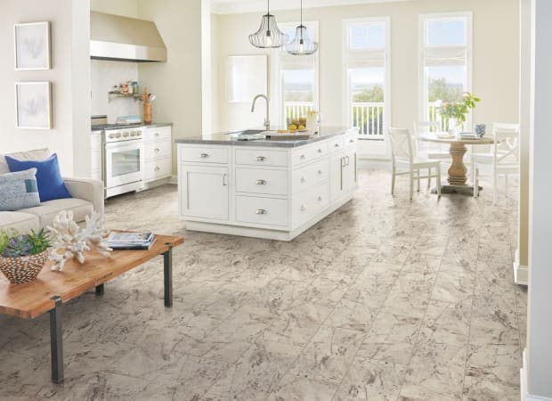 Alterna Coronis Marble in Morning Dove 12" X 24"