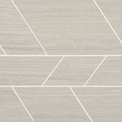 Limestone Collection in Chenille White  Modern Linear Honed Natural Stone