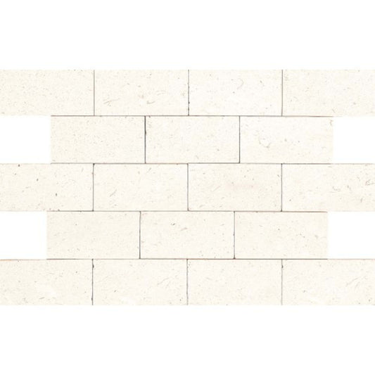 Limestone Collection in Blavet Blanc 3x6 Honed Natural Stone