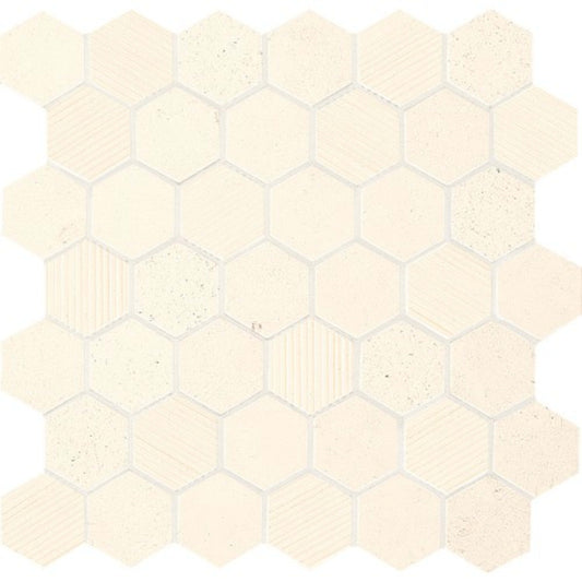 Limestone Collection in Blavet Blanc Hexagon Natural Stone