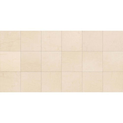 Limestone Collection in Adour Creme 18x18 Polished Natural Stone