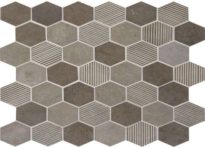 Limestone Collection in Moselle Gris Hexagon