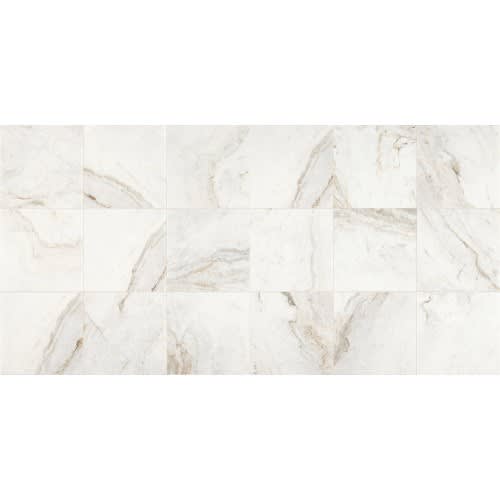 Marble Collection in Daphne White 12x12 Honed