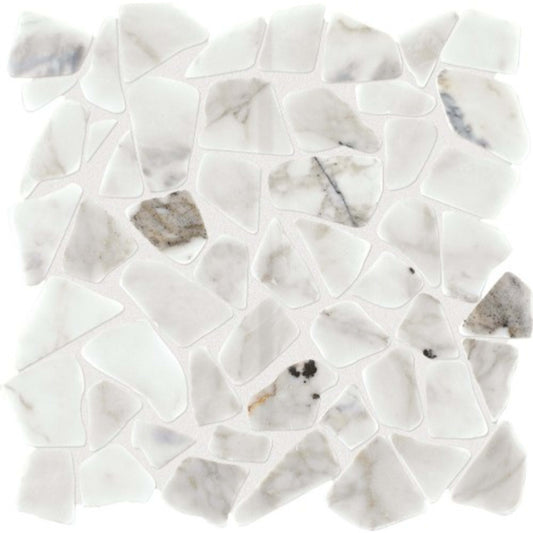 Marble Collection in Venetian Calacatta Pebble Natural Stone