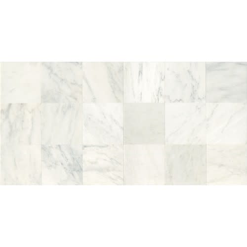 Marble Collection in First Snow Elegance 12x24 Honed